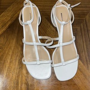 White Ann Taylor heels